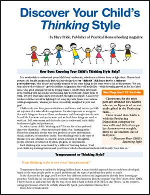 Your Child's Thinking Style