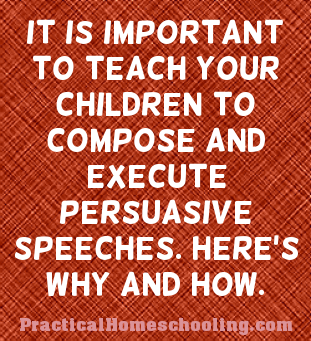 homeschooling persuasive speech