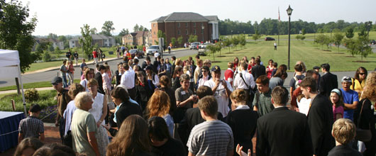 Debate tournament crowd
