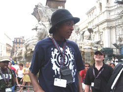 A student ambassador enjoying the architecture in Italy