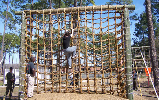 Marine boot camp obstacle course