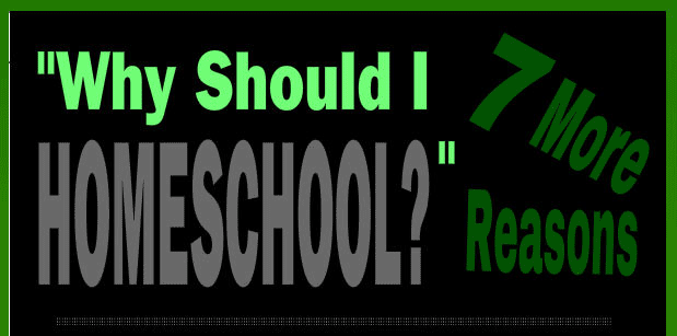 Seven more good reasons to homeschool